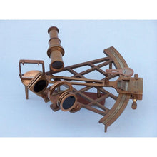 Handcrafted Model Ships - Admiral's Antique Brass Sextant 12"" with Rosewood Box - NS-0417-AN