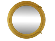 Handcrafted Model Ships Yellow Decorative Ship Porthole Mirror 24" Yellow-Porthole-M-25