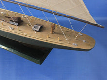 Handcrafted Model Ships Wooden Rustic Endeavour Model Sailboat Decoration 60" R -ENDEAVOUR63