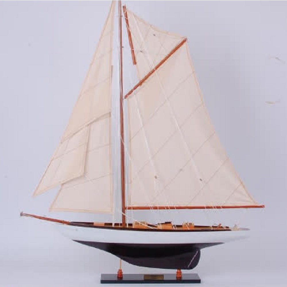 Tuiga Painted XLarge Sailboat Schooner Yacht Model - Y089 - Old Modern