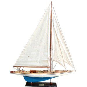 Rainbow Painted Large Sailboat Schooner Yacht Model - Y102 - Old Modern
