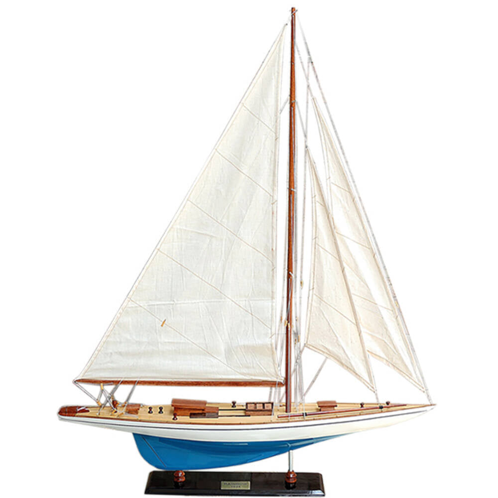 Rainbow Painted Large Sailboat Schooner Yacht Model - Y102 - Old Modern