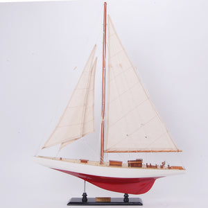 Ranger Painted Large Sailboat Schooner Yacht Model - Y103 - Old Modern