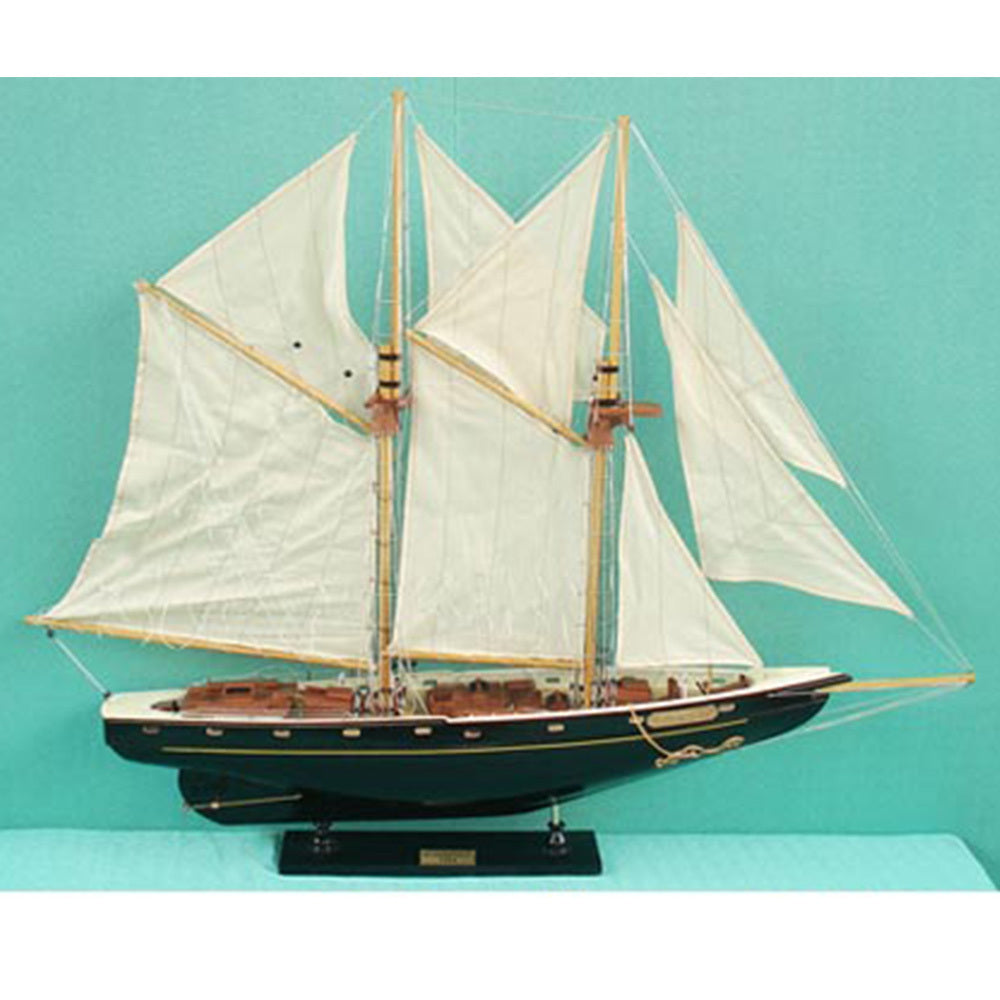 Bluenose Model Ship II New Painted Sailboat Schooner Yacht Model 33 Inches Long - Y132 - Old Modern