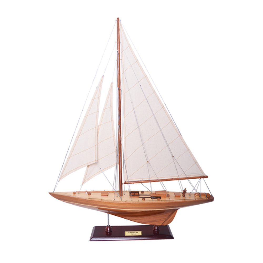 Rainbow Medium Sailboat Schooner Yacht Model 31 Inches Long - Y134 - Old Modern