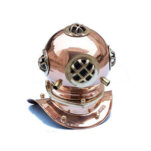 Handcrafted Model Ships Copper Decorative Divers Helmet 9" DH-0822