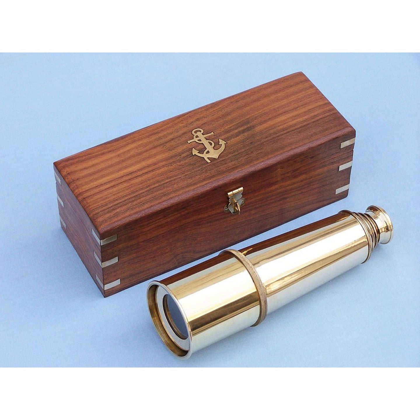 Handcrafted Model Ships Deluxe Class Solid Brass Admiral's Spyglass Telescope 27 FT-0215
