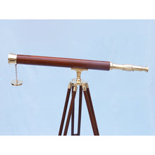 Handcrafted Model Ships Floor Standing Brass - Wood Harbor Master Telescope 60  ST-0123 - wood