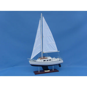 Handcrafted Model Ships Wooden Catalina Yacht Model 24" Catalina