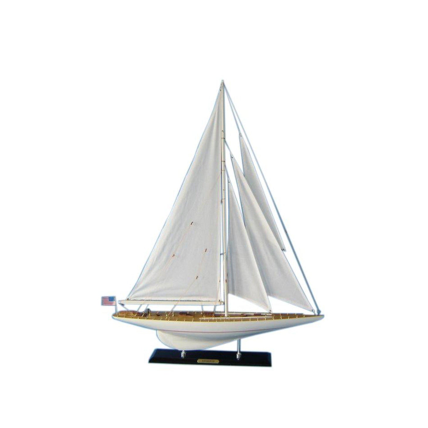 Handcrafted Model Ships Wooden Intrepid Limited Model Sailboat Decoration 35