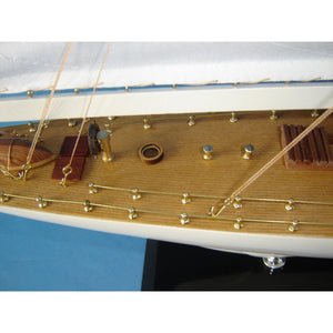 Handcrafted Model Ships Wooden Intrepid Limited Model Sailboat Decoration 35" Intrepid 35