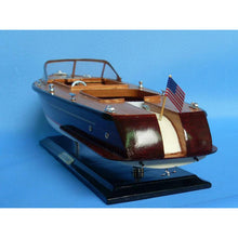 Handcrafted Model Ships Wooden Chris Craft Runabout Model Speedboat 20" Runabout 20