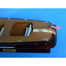 Handcrafted Model Ships Wooden Chris Craft Runabout Model Speedboat 20" Runabout 20