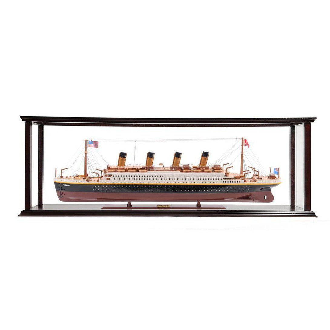 Old Modern RMS Titanic Large with Display Case C012A