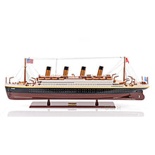 Old Modern RMS Titanic Large with Display Case C012A