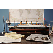 Old Modern RMS Titanic Large with Display Case C012A