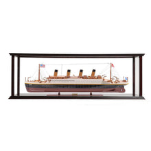 Old Modern RMS Titanic Midsize with Display Case C013A