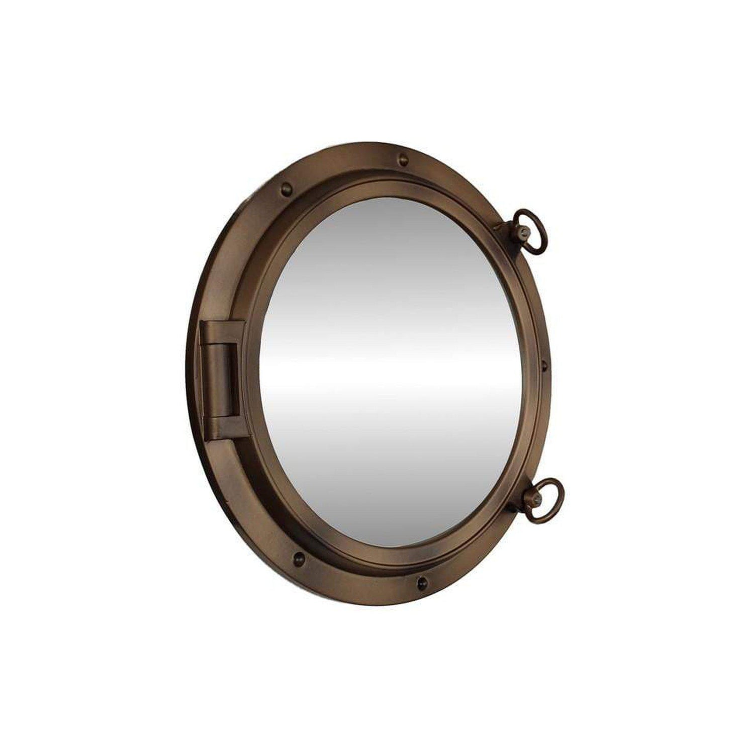 Handcrafted Model Ships Bronzed Decorative Ship Porthole Mirror 24
