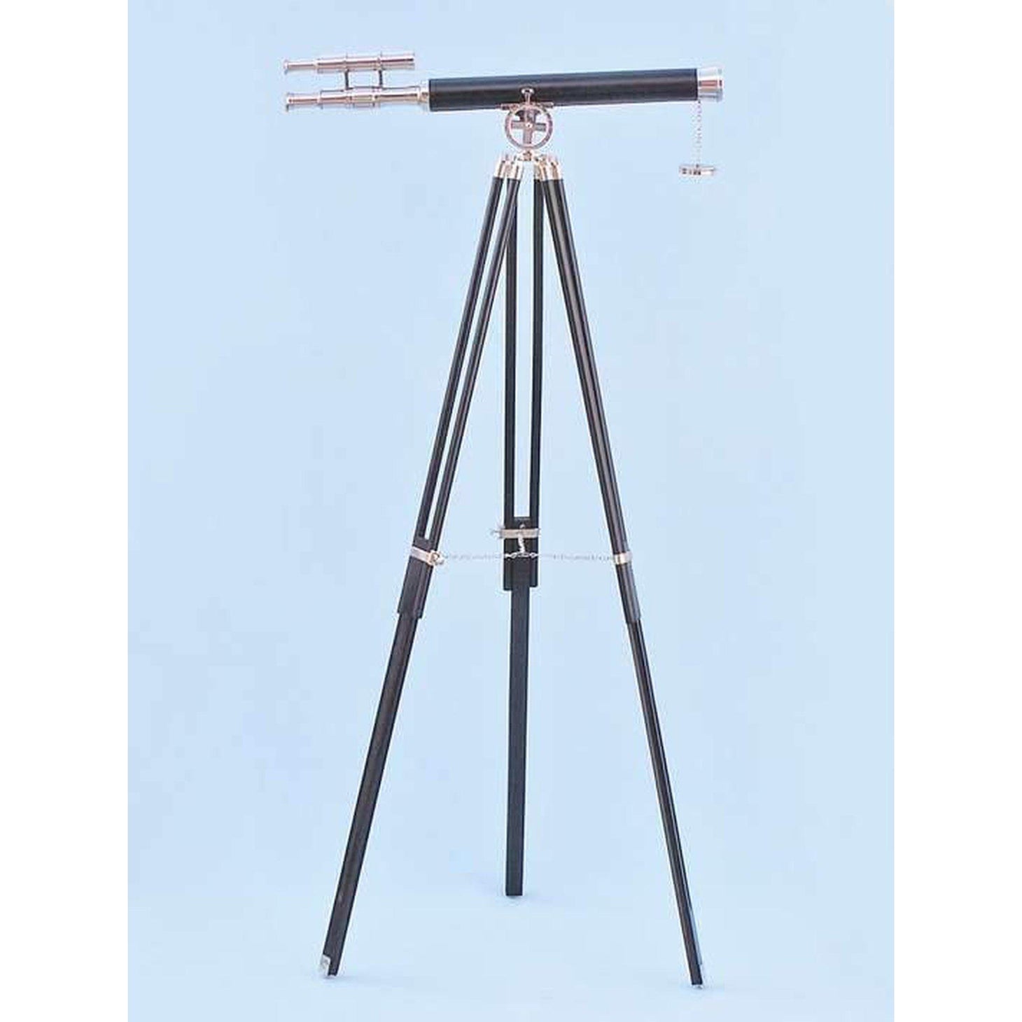 Handcrafted Model Ships Chrome - Leather Griffith Astro Telescope 64