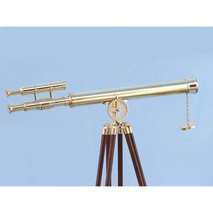 Handcrafted Model Ships Floor Standing Brass Griffith Astro Telescope 64" ST-0124 Brass