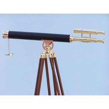 Handcrafted Model Ships Floor Standing Solid Brass - Leather Griffith Astro Telescope 64" ST-0124 - Leather