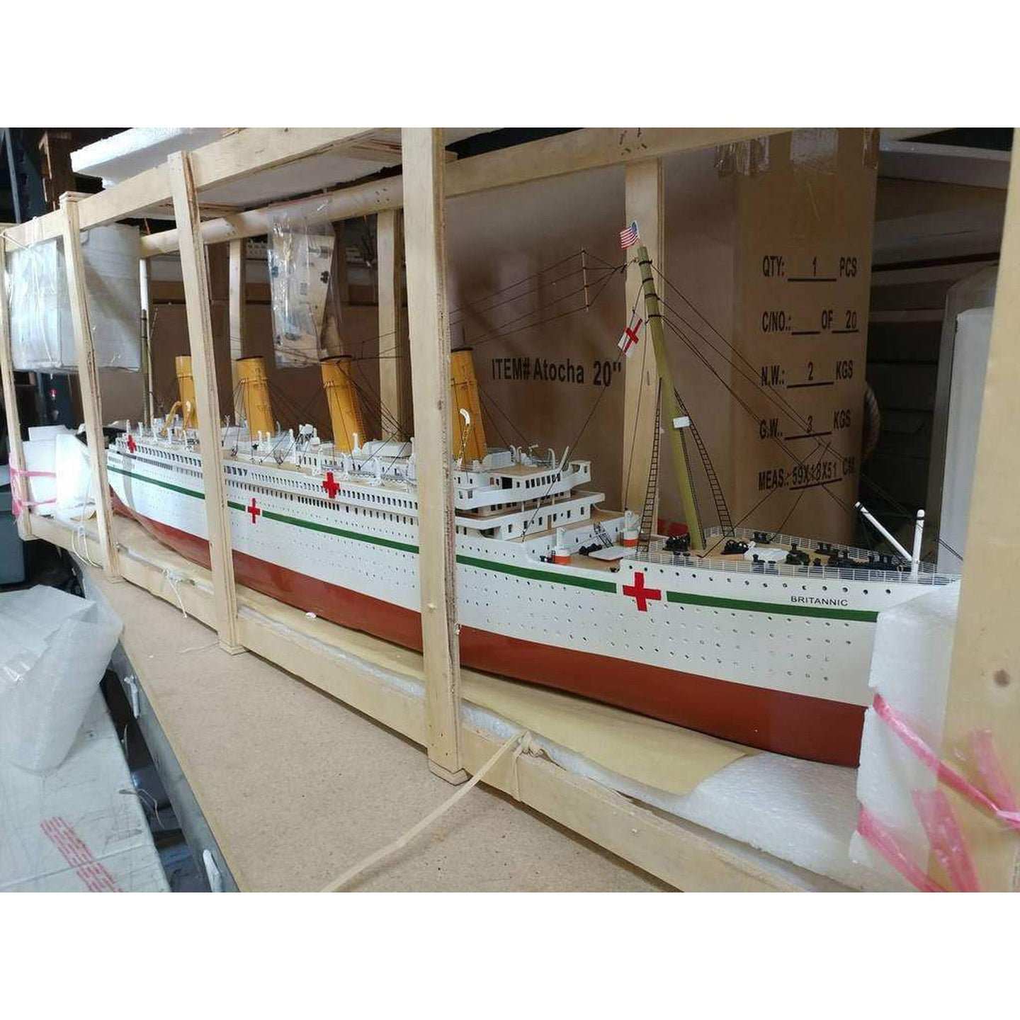 Handcrafted Model Ships Ready To Run Remote Control RMS Britannic 50