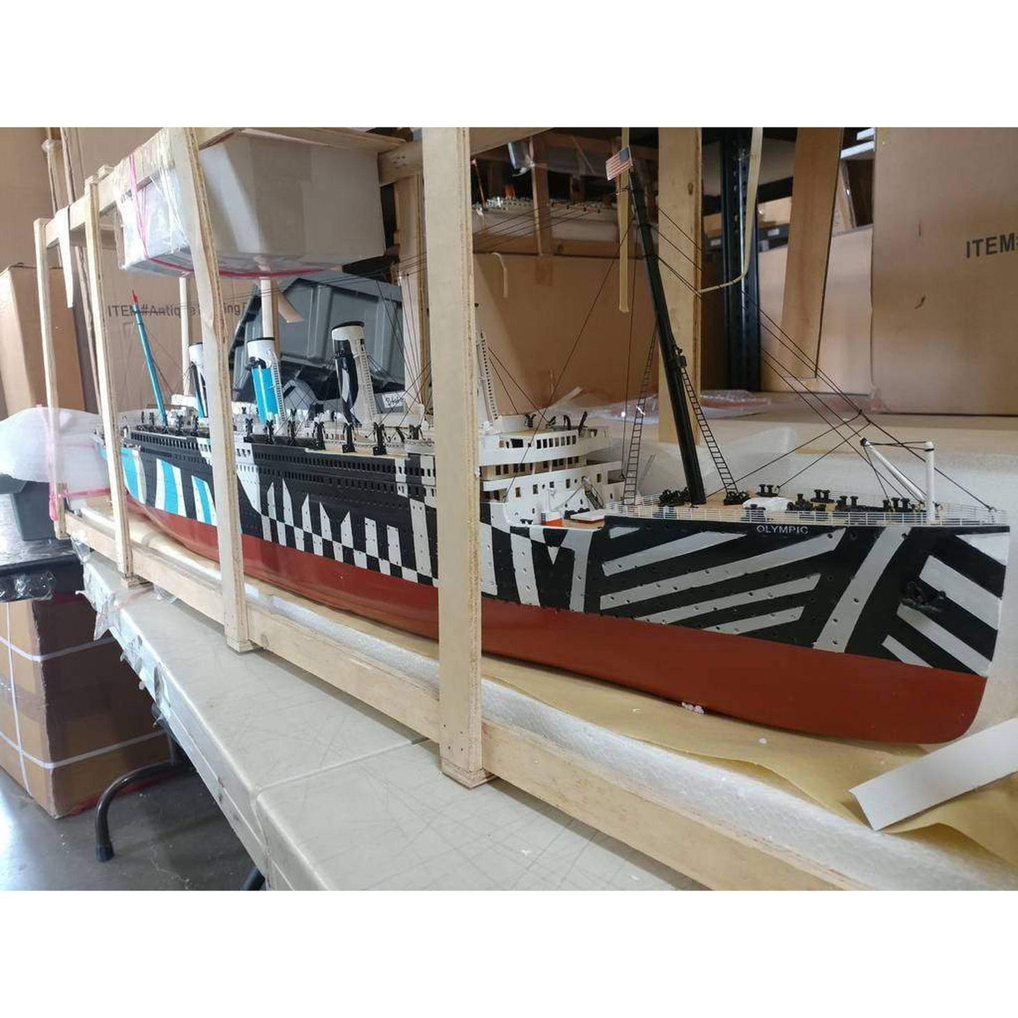 Handcrafted Model Ships Ready To Run Remote Control RMS Olympic 50