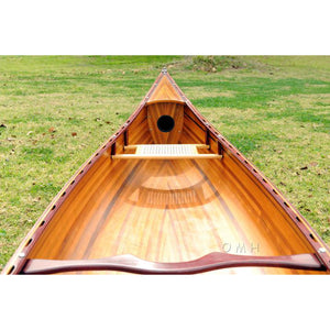 Old Modern Wooden Canoe 16 ft K005