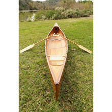 Old Modern Wooden Canoe 16 ft K005