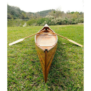 Old Modern Wooden Canoe 16 ft K005