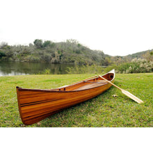 Old Modern Wooden Canoe 16 ft K005