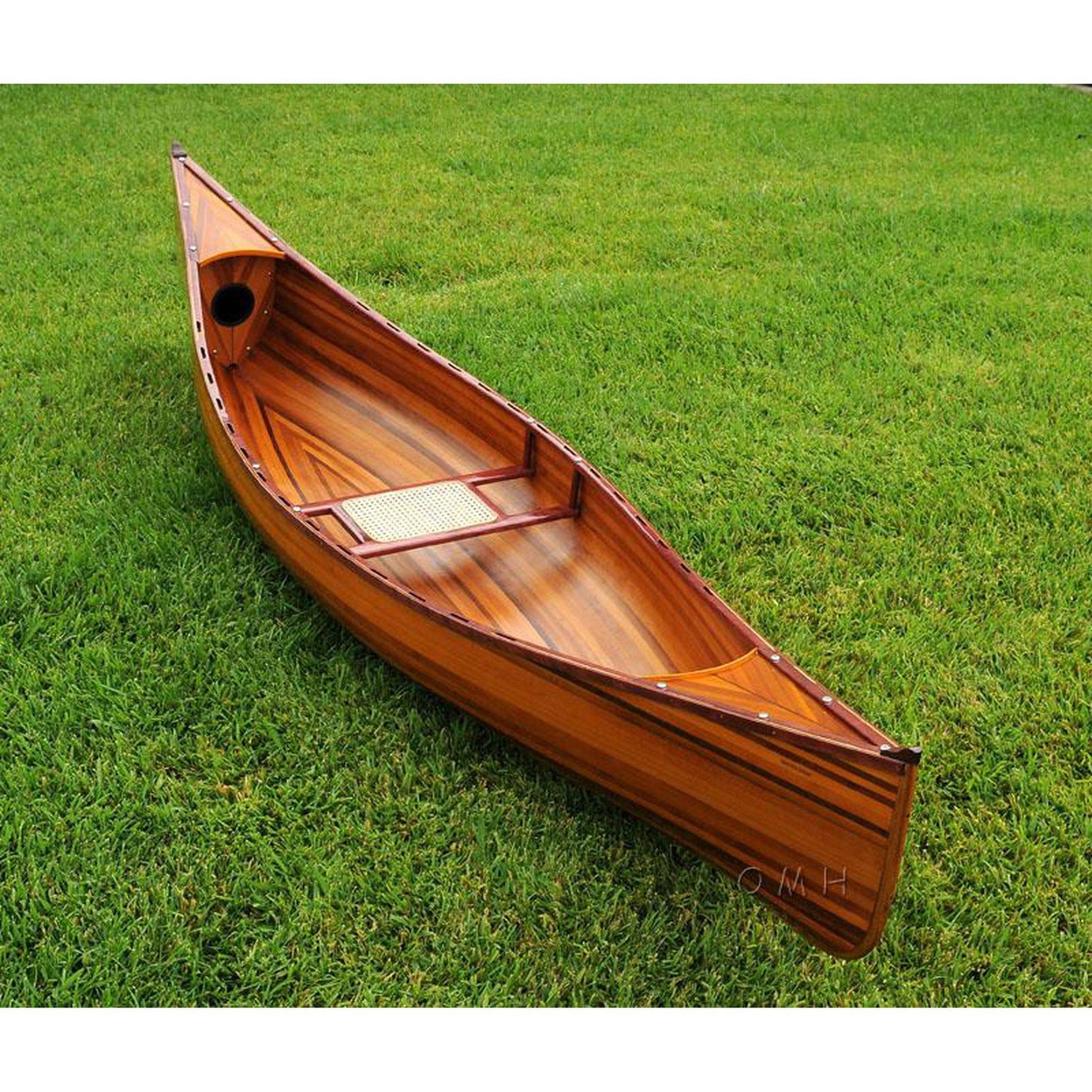 Old Modern Wooden Canoe 10 ft K007