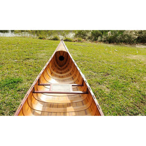 Old Modern Wooden Canoe with Ribs 18 K013