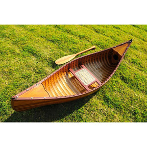 Old Modern 6 ft Wooden Canoe with ribs K037