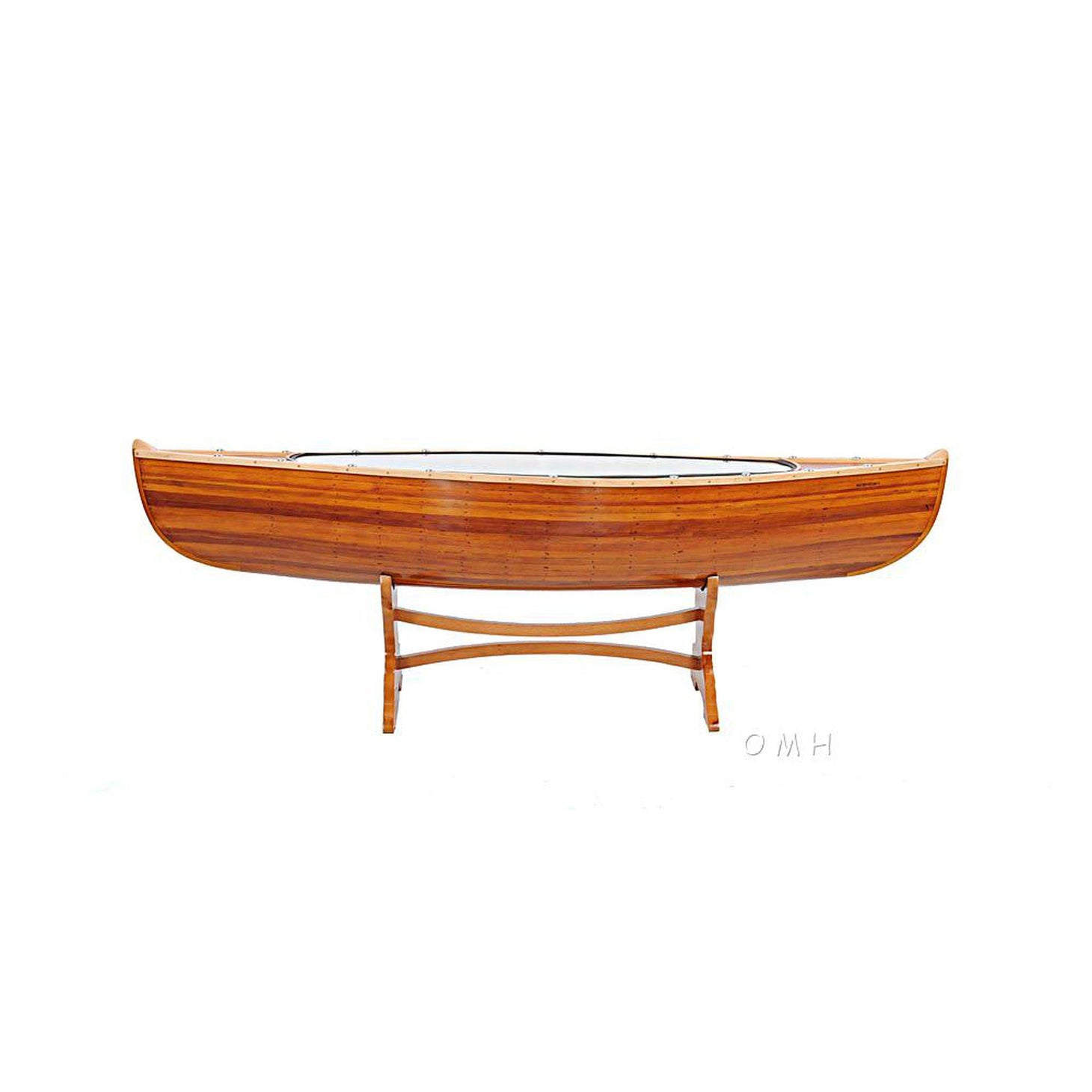 Old Modern Wooden Canoe Table 5 ft K073