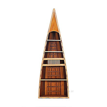 Old Modern Wooden Canoe Book Shelf K079