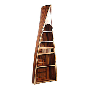 Old Modern Wooden Canoe Book Shelf K079