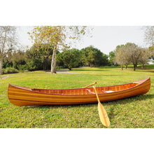 Old Modern Wooden Canoe With Ribs Curved Bow 12 ft K080