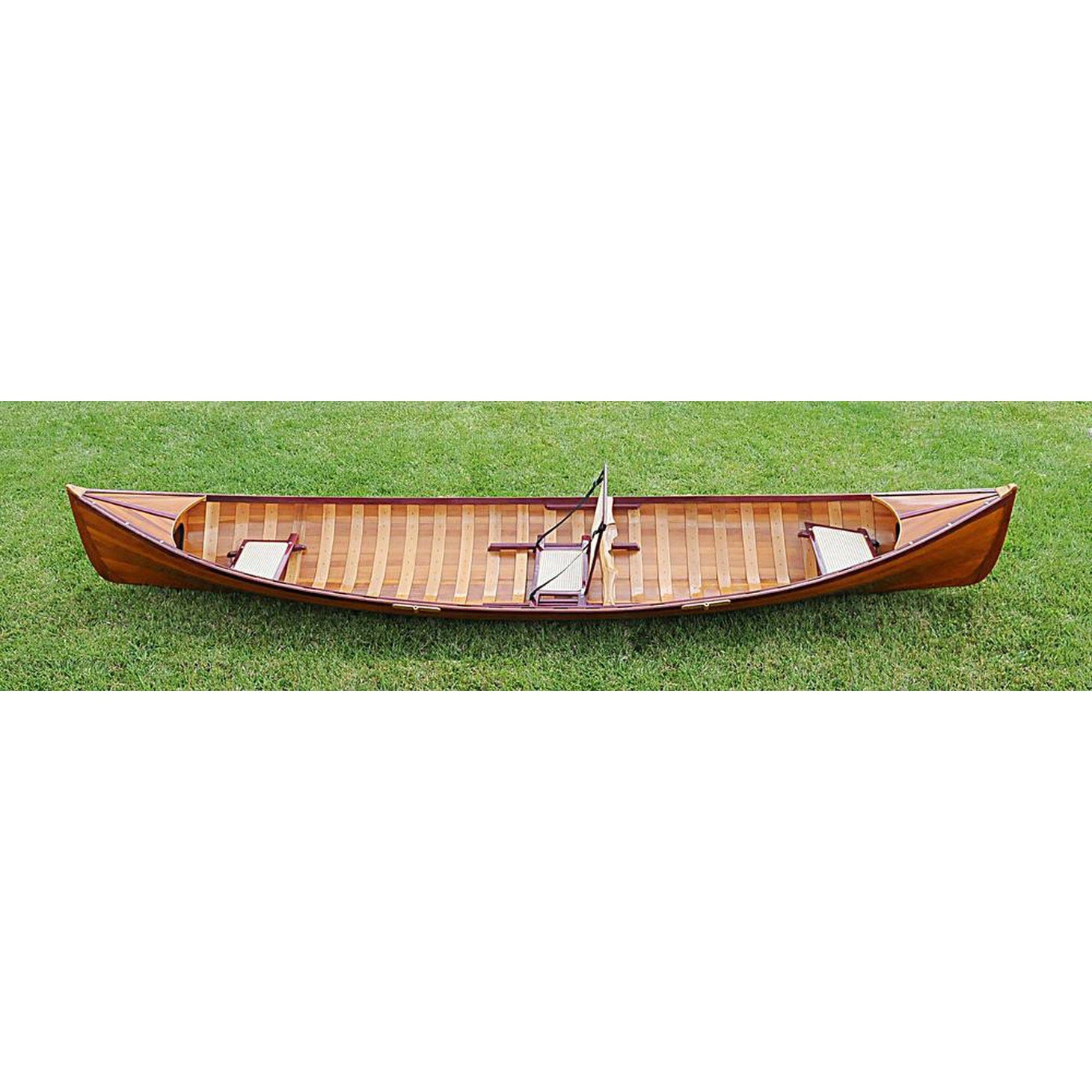 Old Modern Traditional Wooden Canoe With Ribs K084