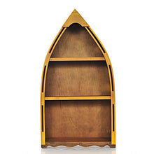 Old Modern Wooden Canoe Book Shelf Small K192