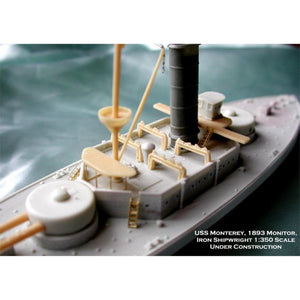 Iron Shipwrights USS Monterey BM6  US Coastal Monitor 1893  Kit by Felix Bustelo 1/350 Scale Resin Model Ship Kit 4-136