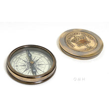 Old Modern Makers to the Queen Compass w leather case ND004
