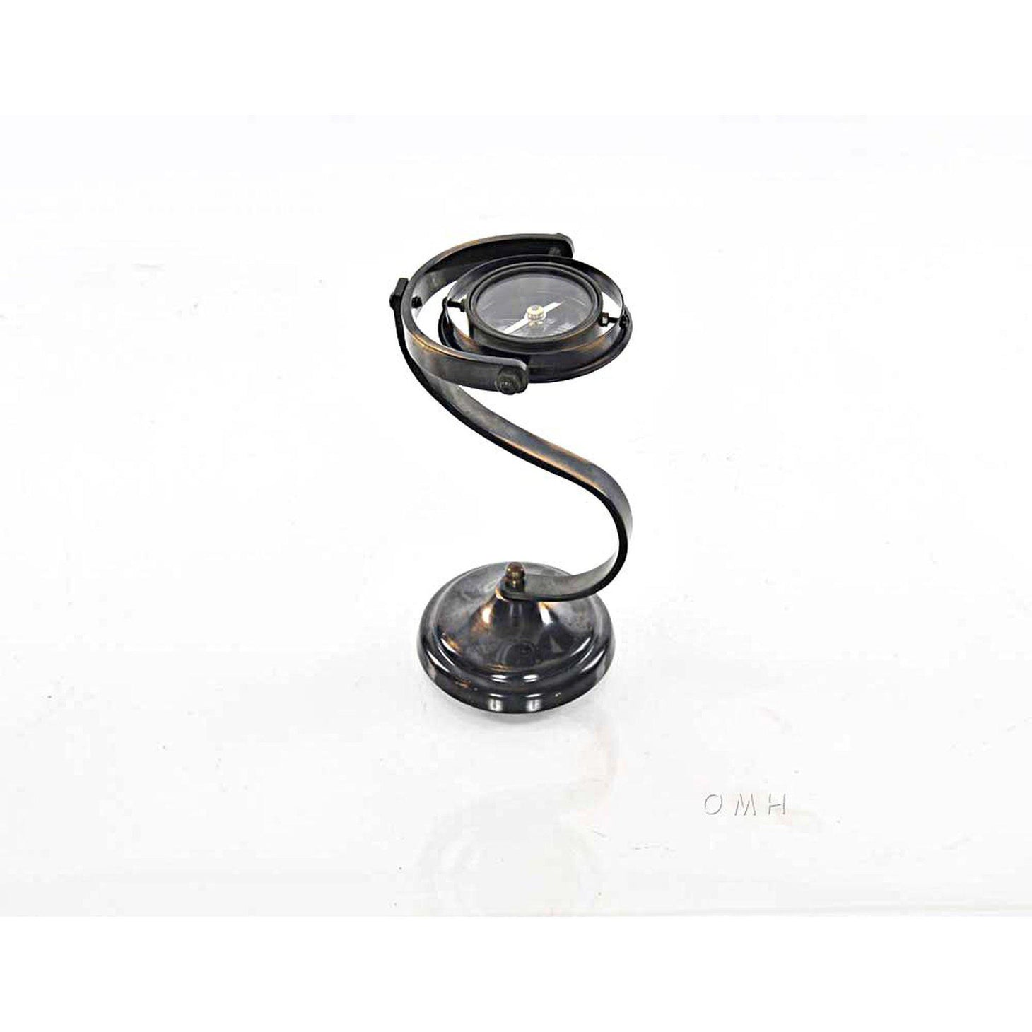 Old Modern Gimbaled Compass on brass stand ND008