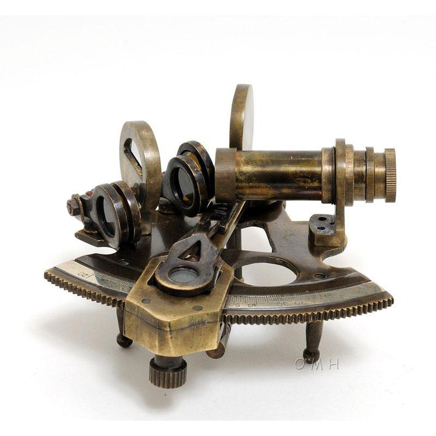 Old Modern Nautical Sextant in leather case (Small) ND015