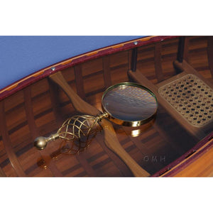Old Modern Magnifier in wood box- 5 inches ND040