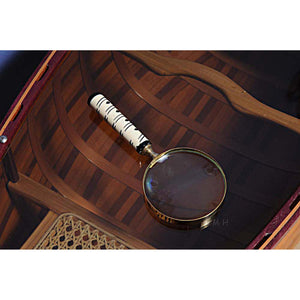 Old Modern Magnifier in wood box- 4 inches ND041