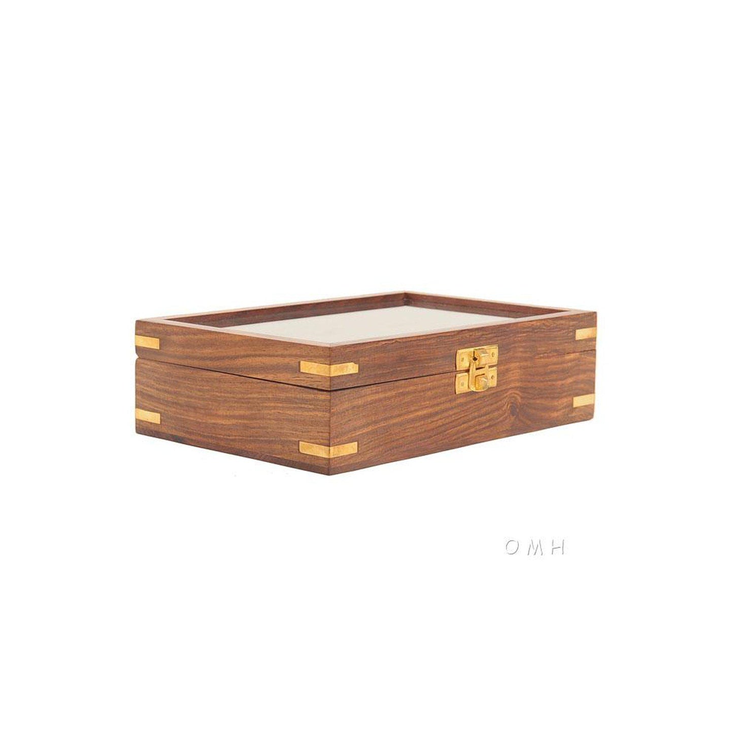 Old Modern Wooden Game Set with Brass Goblet ND061