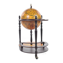 Old Modern Globe drink trolley16.5 inches - Red NG004
