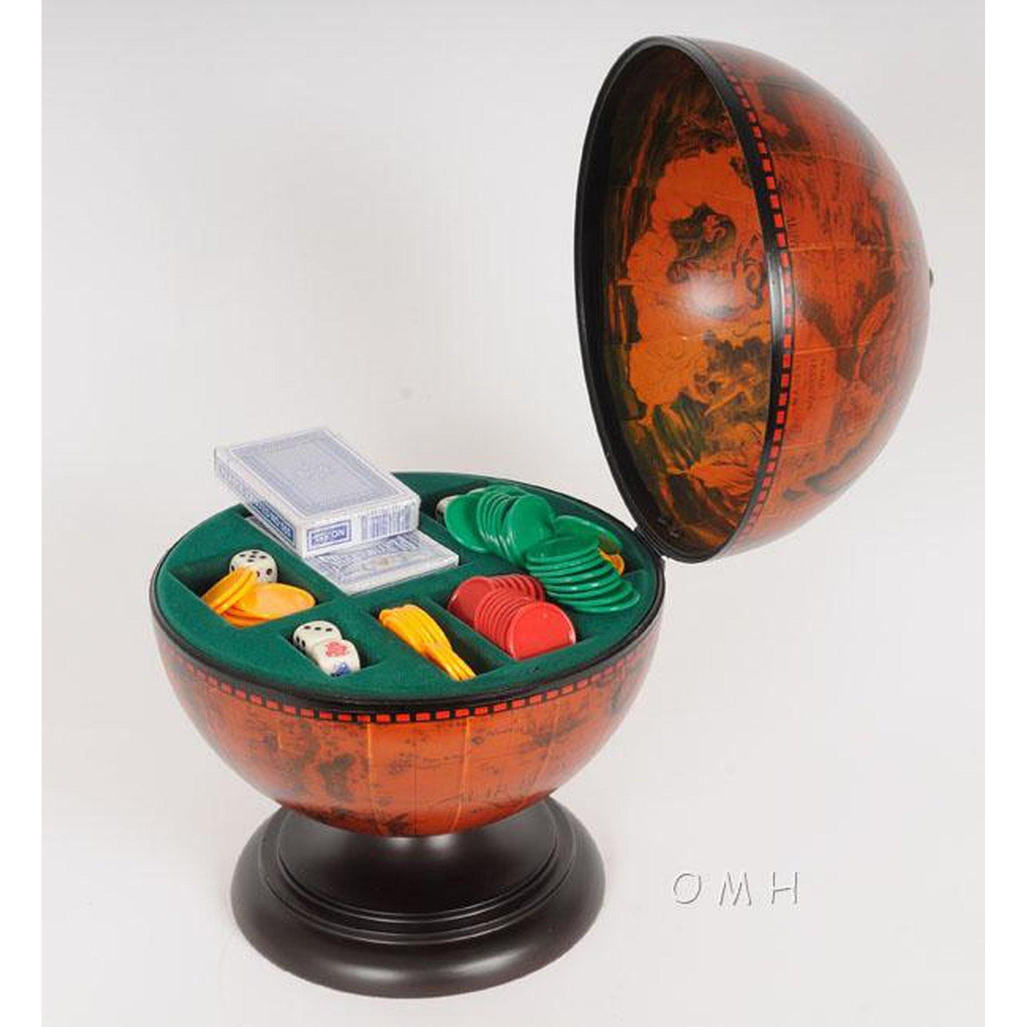 Old Modern Globe Poker Set NG017
