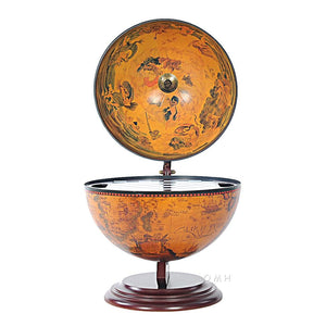 Old Modern Red Globe 13 inches with Chess Holder NG019